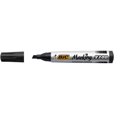 Marker permanent Bic 2300 varf tesit 3-5mm negru 12 bucaticutie