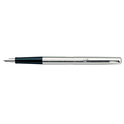 Stilou Parker Jotter metalic accesorii cromate argintiu