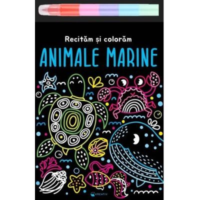 Animale marine. Recitam si coloram
