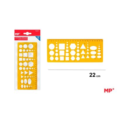 Sablon plastic Main Paper 22 cm figuri geometrice blister