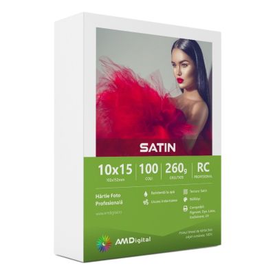 Hartie foto AMDigital satin A6 260gmp top 100 coli