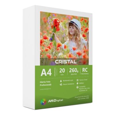 Hartie foto AMDigital cristal A4 260gmp top 20 coli