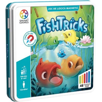 Smart Games - FishTricks joc de logica cu 48 de provocari 5 ani editie lb. romana