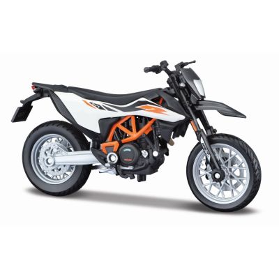MAISTO MOTOCICLETA METALICA CU STAND EDITIE SPECIALA KTM 690 SMC R SCARA 1 LA 18