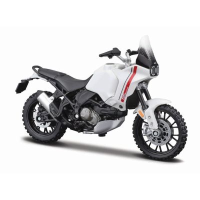 MAISTO MOTOCICLETA METALICA CU STAND EDITIE SPECIALA DUCATI DESERT X SCARA 1 LA 18