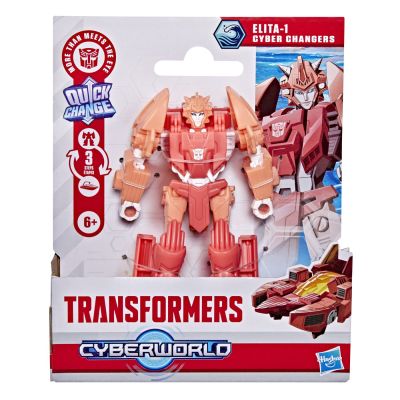 TRANSFORMERS CYBERWORLD ROBOT ELITA 1 CONVERTIBIL 10CM