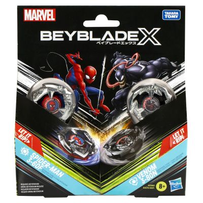 BEYBLADE X MARVEL SET DUO SPIDER MAN 3-60F SI VENOM 3-80N