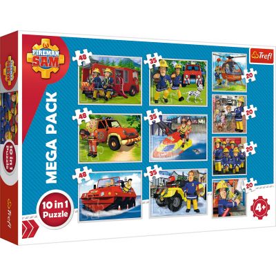 PUZZLE TREFL 10IN1 ECHIPA POMPIERULUI SAM