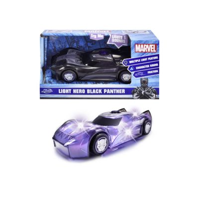 JADA MARVEL MASINUTA LIGHT BLACK PANTHER CU SUNETE SI LUMINI SCARA 1/32