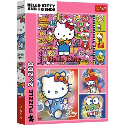 PUZZLE TREFL 2X200 HELLO KITTY SI PRIETENII