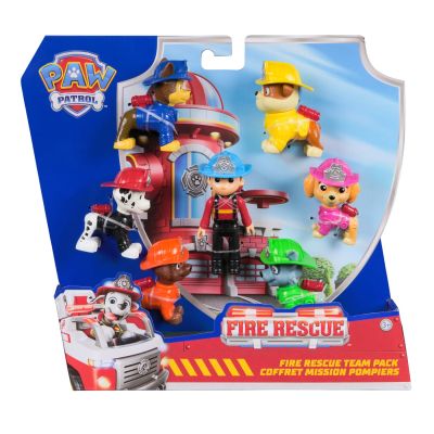 PATRULA CATELUSILOR FIRE RESCUE SET 7 FIGURINE