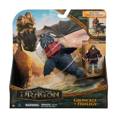 CUM SA ITI DRESEZI DRAGONUL SET DRAGON GRONCKLE SI FIGURINA VIKING FISHLEGS
