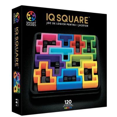 Joc de logica IQ Deluxe Square cu 120 de provocari limba romana