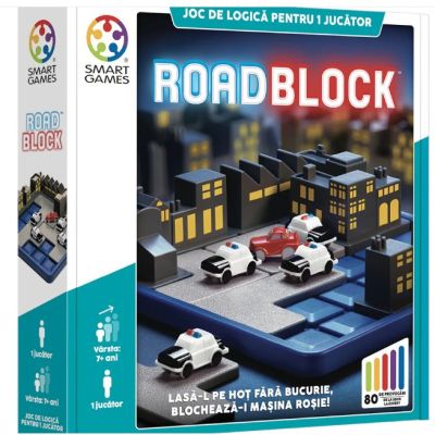 Joc de logica RoadBlock cu 80 de provocari editie limba romana Smart Games