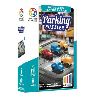 Joc de logica Parking Puzzler cu 60 de provocari editie limba romana