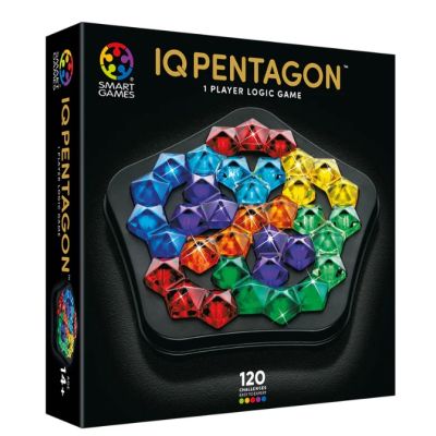 Joc de logica IQ Deluxe Pentagon cu 120 de provocari editie internationala