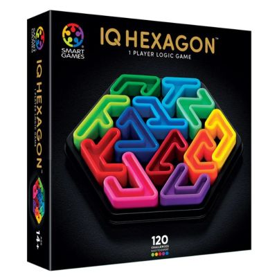 Joc de logica IQ Deluxe Hexagon cu 120 de provocari editie internationala