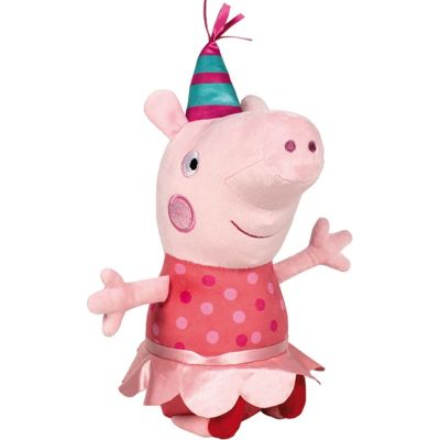 Jucarie de plus Schmidt - Peppa Pigs - Peppa Wutz Petrecerea 37 cm