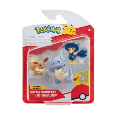 Pokemon Set 3 figurine de actiune Eevee 1 Murkrow Wartortle W21