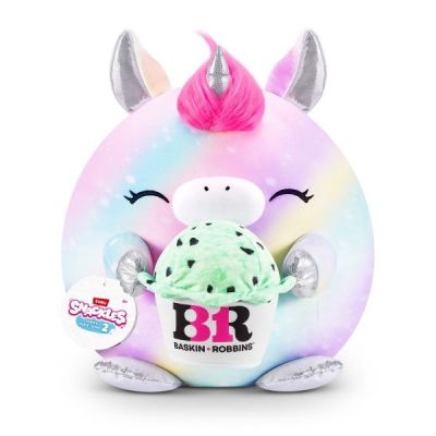 Snackles Jucarie de plus colectibila 35 cm Unicorn amp Basink-Robbin MARTY