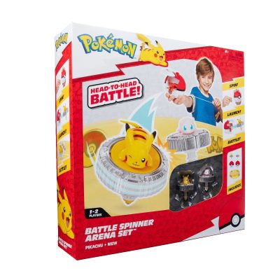 Pokemon Set de joaca Battle Spinner cu doua figurine Pikachu 1 Mew Pok Ball amp Pok Ball