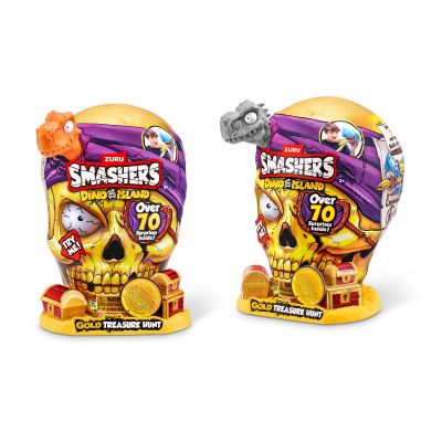 Smashers Set cu peste 70 figurine si accesorii Gold Treasure Hunter Dino Island