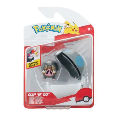 Pokemon Set 2 figurine Clip n Go Lechonk with Heavy Ball W18
