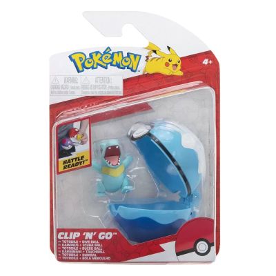Pokemon Set 2 figurine Clip n Go Totodile amp Dive Ball W10