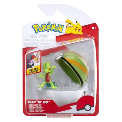 Pokemon - Set 2 figurine Clip n Go Treecko with Nest Ball W19