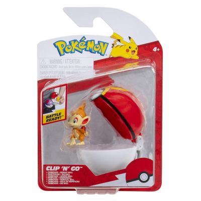 Pokemon - Set 2 figurine Clip n Go Chimchar with Repeat Ball W19