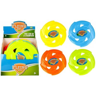Frisbee - disc zburator 24cm diametru cu perforatii diverse culori 3 ani MegaCreative 422465