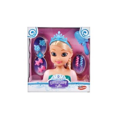 Set fashion - cap de papusa de coafat - accesorii incluse par blond MegaCreative 419477 3 ani