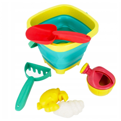 Jucarii de plaja galetusa pliabilaaccesorii silicon multicolor 3 ani MegaCreative 490968