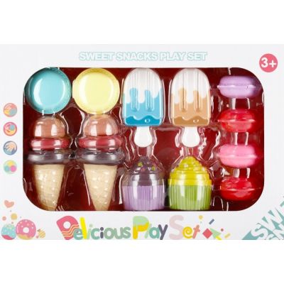 Set de bucatarie - mix desert - plastic inghetara briose macarons MegaCreative 500148 3 ani