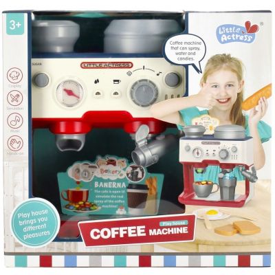 Electrocasnice de jucarie - aparat de cafea - cu sunete si lumini rosu-alb MegaCreative 499341 3 ani
