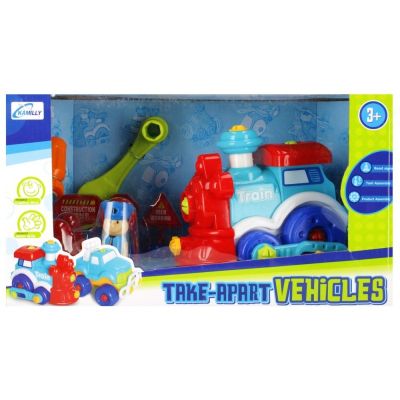 Tren de construit MegaCreative 382263 accesorii incluse plastic 3 ani