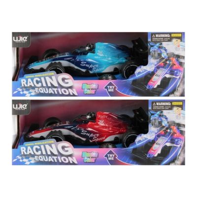 Jucarie masina F1 nr. 76 lumini sunete MegaCreative 573915 25x5x12cm necesita 3 baterii LR44