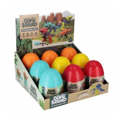 Jucarie ou cu dinozaur asamblare cu surubelnita MegaCreative 573923 10x15x10cm pvc