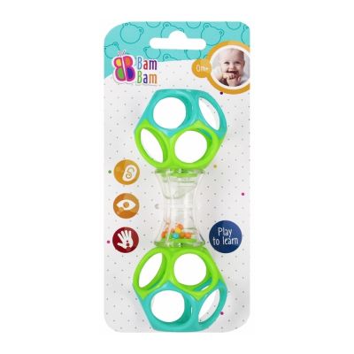 Jucarie zornaitoare gantera BamBam 569043 14x5x5cm 3luni