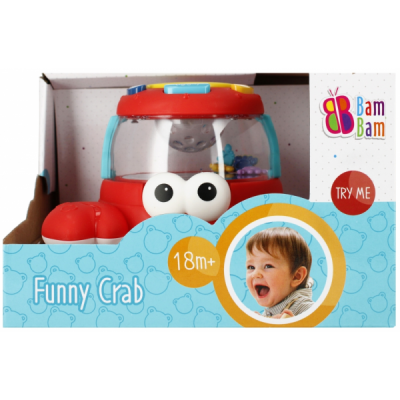 Jucarie bebelusi cu sunete crab interactiv Bam Bam 515139 18 luni