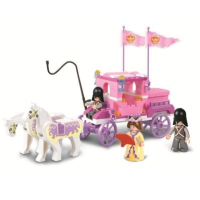 Joc de constructie Trasura regala pvc Sluban M38-B0250 137 piese 26x19x4. 5cm