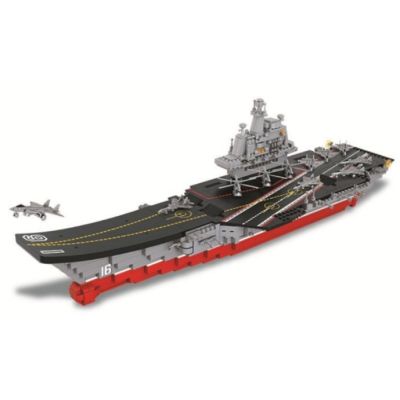 Joc de constructie Set Portavion pvc Sluban M38-B0399 1058 piese 776x38x9cm