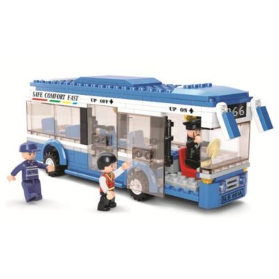 Joc de constructie Autobuz pvc Sluban M38-B0330 238 piese 28. 5x23. 7x5. 4cm