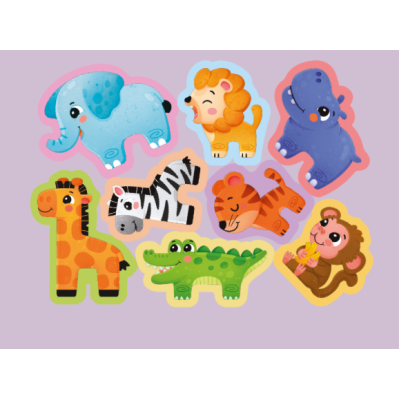 PUZZLE DIN SPUMA EVA  ANIMALELE DIN SAFARI PUEDO