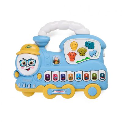JUCARIE TRENULET CU LUMINI SI SUNETE DIVERSE CULORI MOMKI