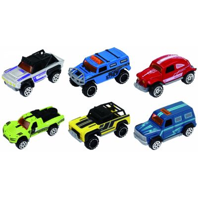 Macheta Die Cast set 6 camionete diverse culori si modele 1/64