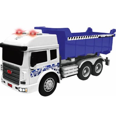 VEHICULE CU LUMINI SUNETE  SI FRICTIUNE SCARA 1/14 27.5CM BASCULANTA MOV