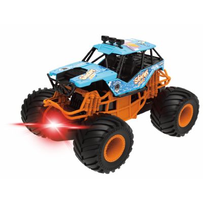 MASINUTA CU LUMINI SUNETE SI FRICTIUNE SCARA 1/24 19CM ALBASTRU