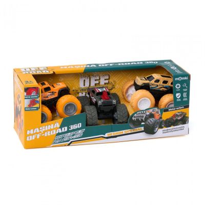 SET 3 MASINI OFF-ROAD-360 DE GRADE MOMKI