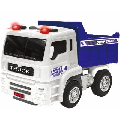 VEHICULE CU LUMINI SUNETE SI FRICTIUNE SCARA 1/24 17CM BASCULANTA